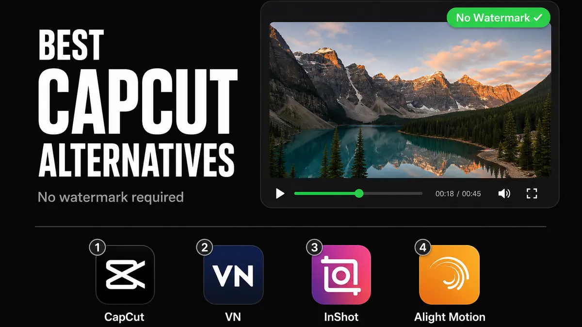 Best CapCut alternatives for Android in 2026 — CapCut Mod APK, VN, InShot, Alight Motion compared
